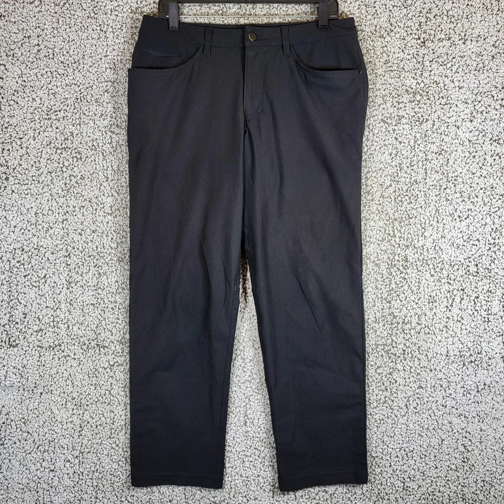 Lululemon Commission Slim Fit‎ Pant Mens 32 Black Casual Commuter Golf